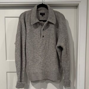 J. Crew Gray Unisex Cozy Sweater